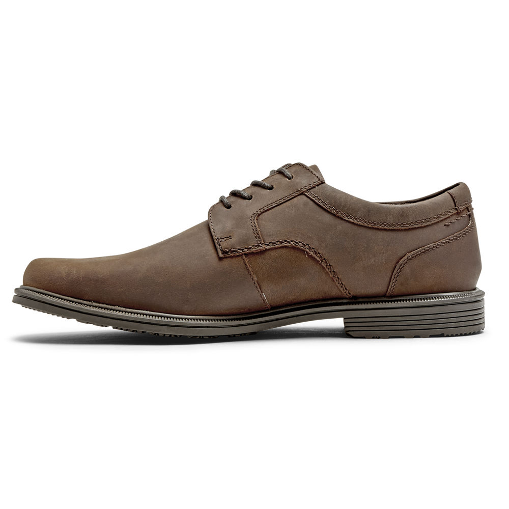 Rockport Mens Oxfords Brown - Robinsyn Waterproof Plain Toe - UK 612-YXGTNS